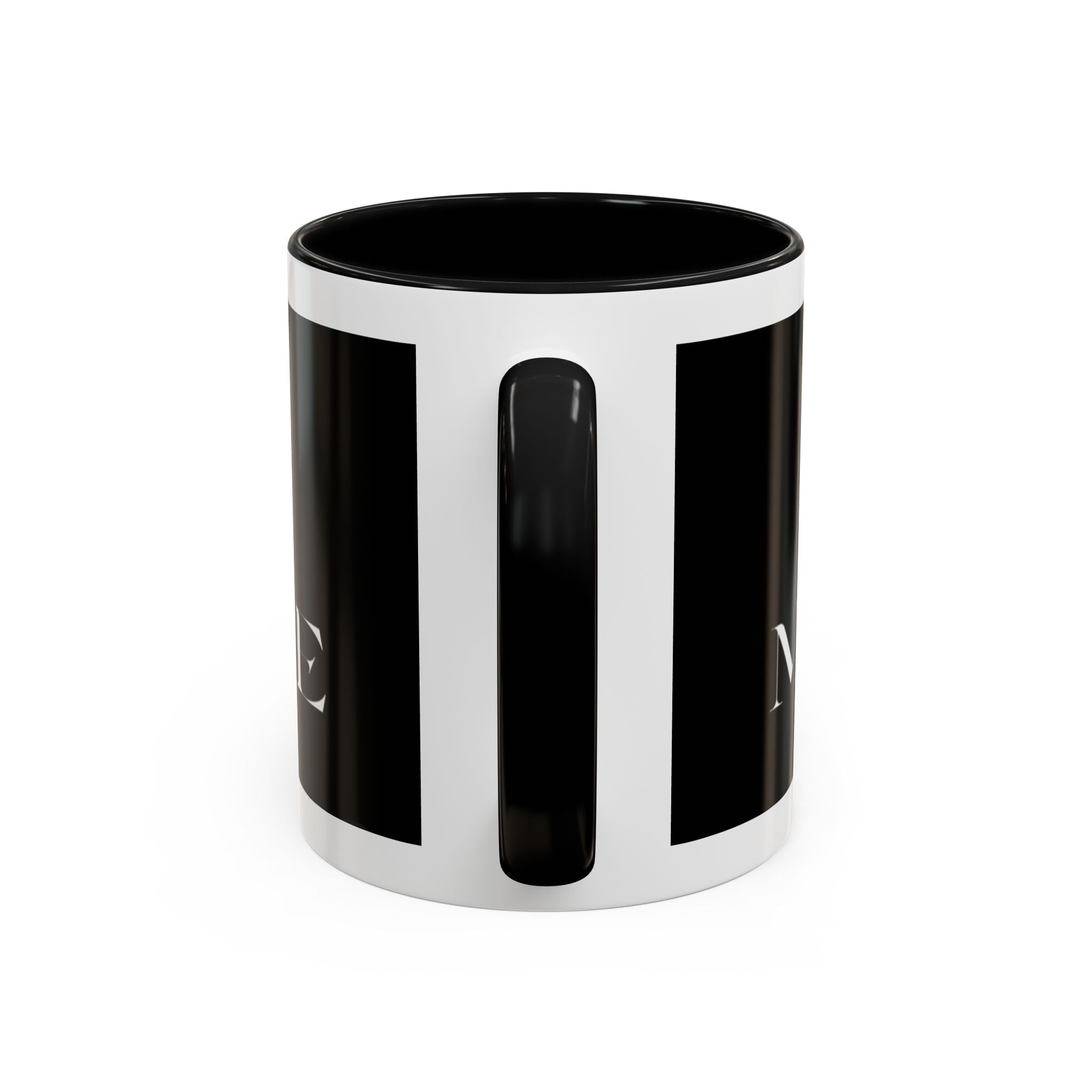 La Madrina 'Mari Nobre Black Accent Coffee Mug — Elegant Godmother Gift (11/15oz)