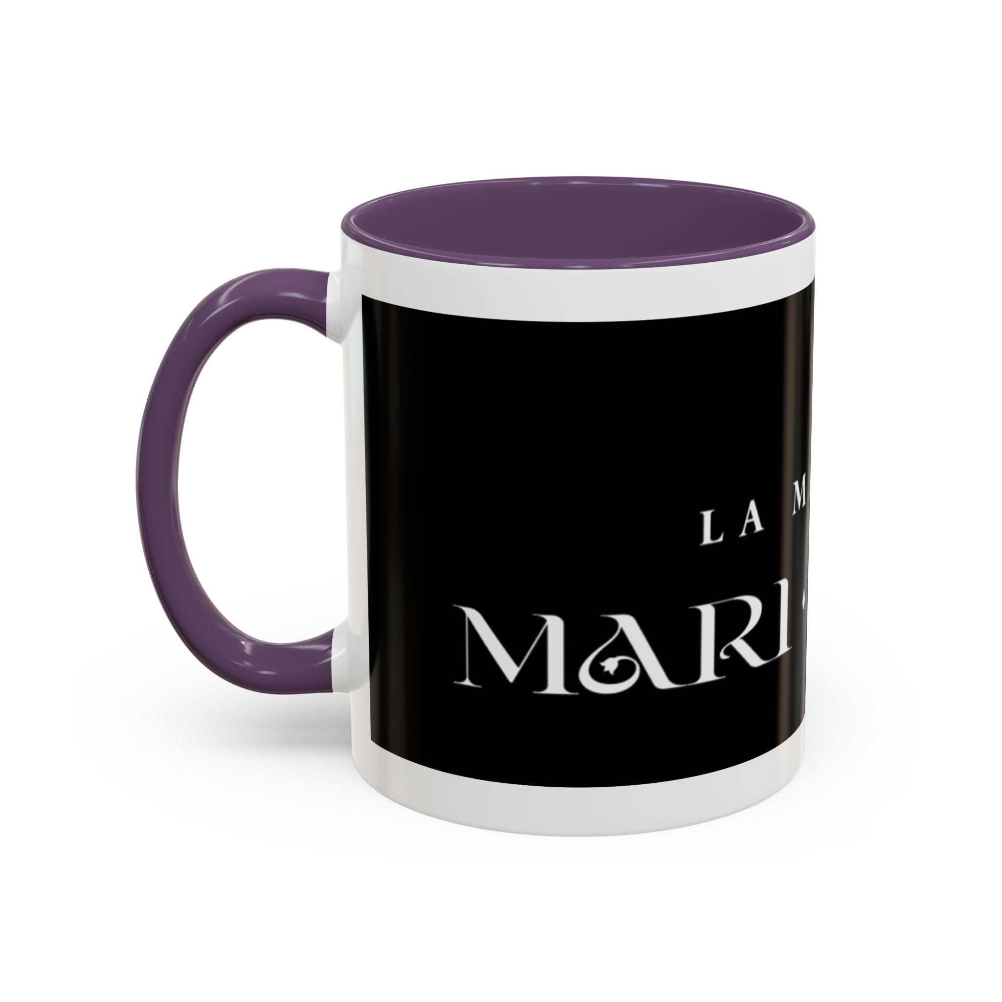 La Madrina 'Mari Nobre Black Accent Coffee Mug — Elegant Godmother Gift (11/15oz)