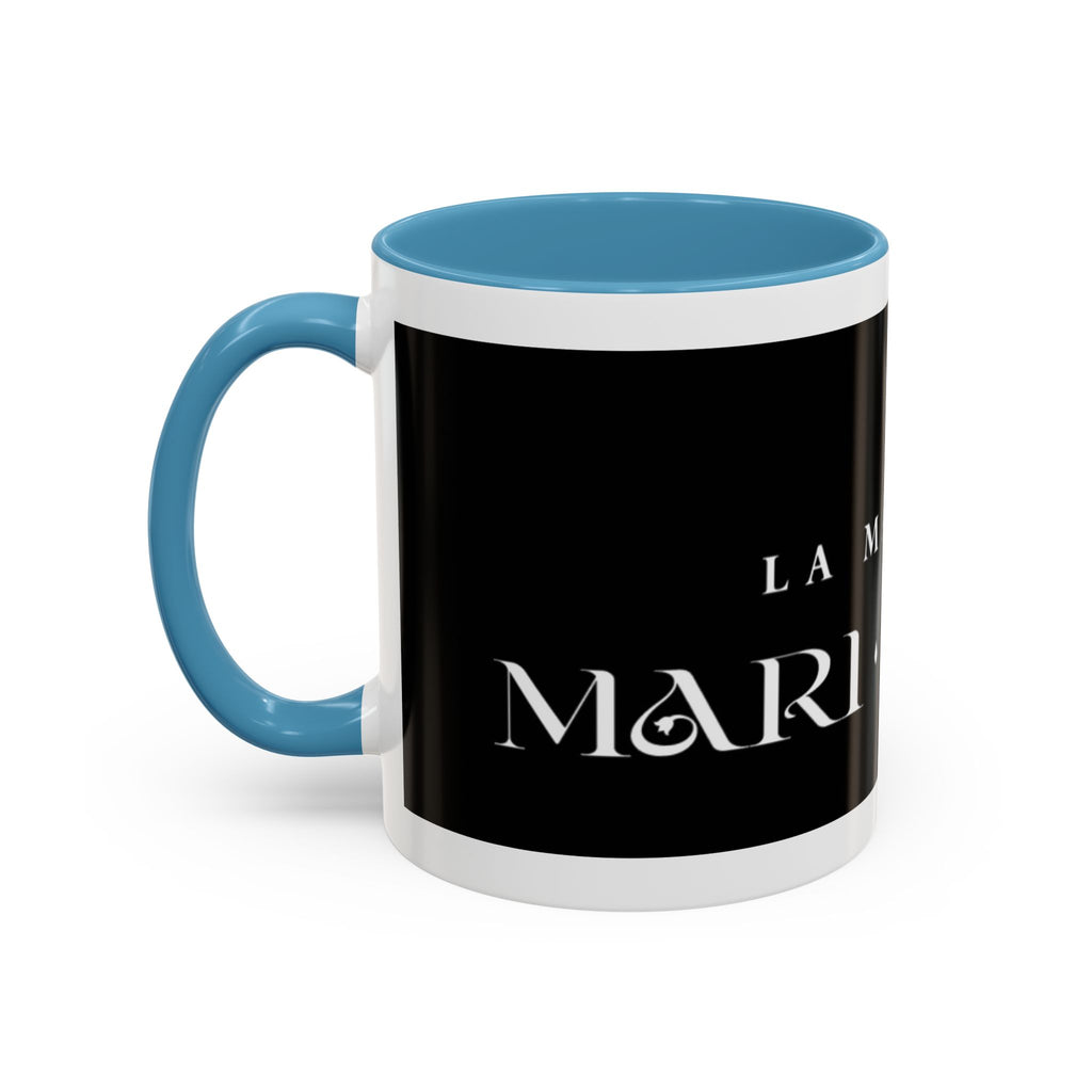 La Madrina 'Mari Nobre Black Accent Coffee Mug — Elegant Godmother Gift (11/15oz)