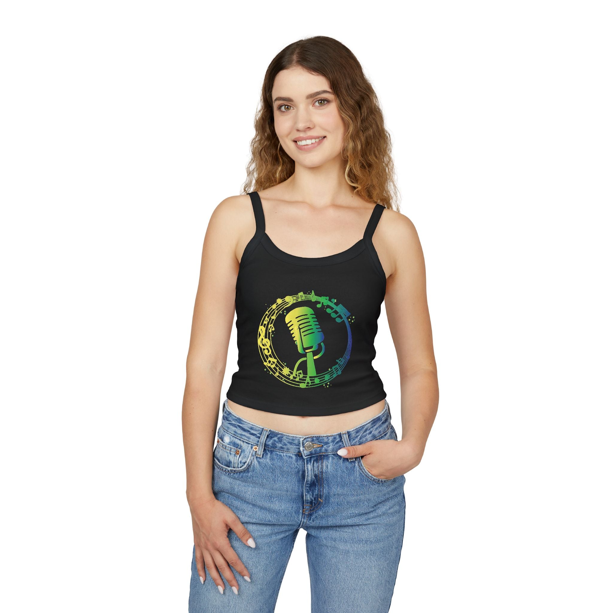 Artistic Portrait Crop Top — 'La Madrina' Graphic Women's Tank