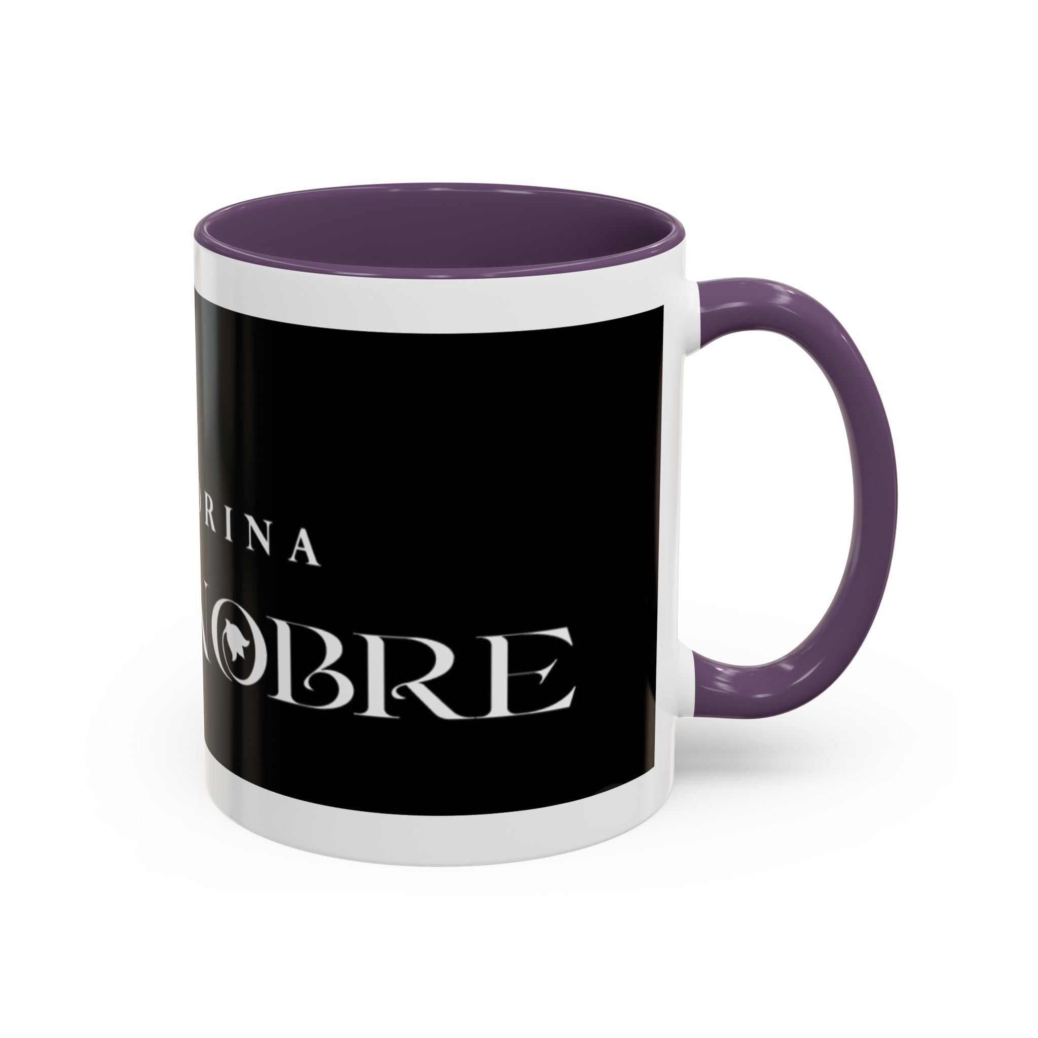 La Madrina 'Mari Nobre Black Accent Coffee Mug — Elegant Godmother Gift (11/15oz)