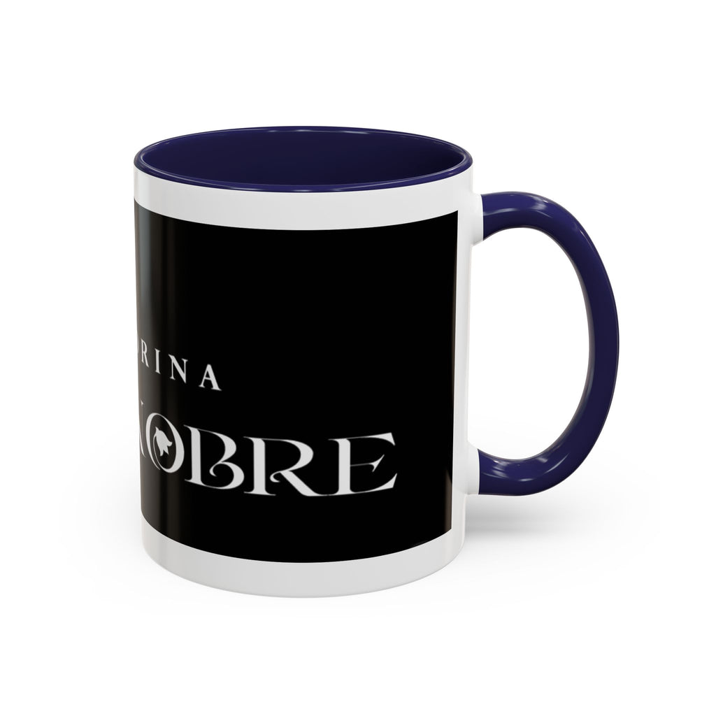 La Madrina 'Mari Nobre Black Accent Coffee Mug — Elegant Godmother Gift (11/15oz)