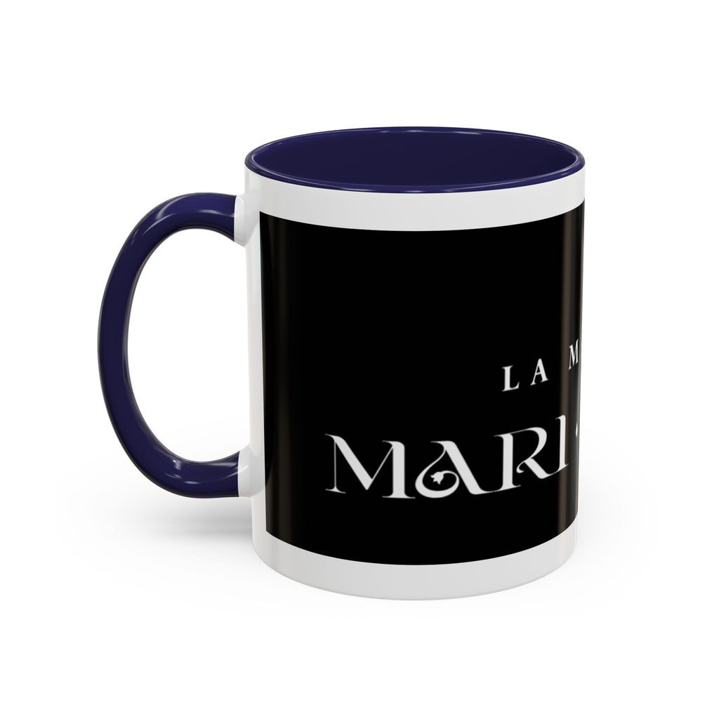 La Madrina 'Mari Nobre Black Accent Coffee Mug — Elegant Godmother Gift (11/15oz)