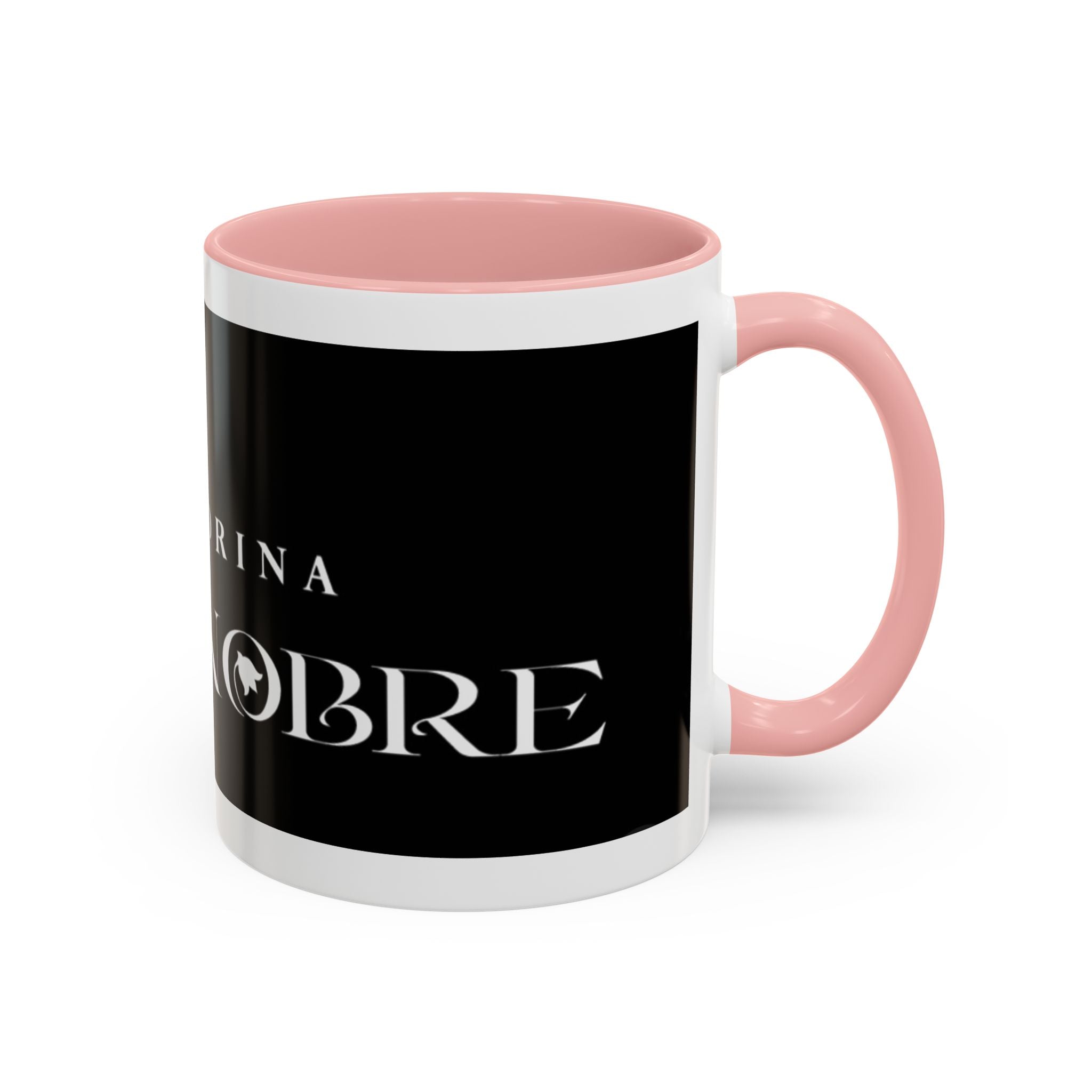 La Madrina 'Mari Nobre Black Accent Coffee Mug — Elegant Godmother Gift (11/15oz)