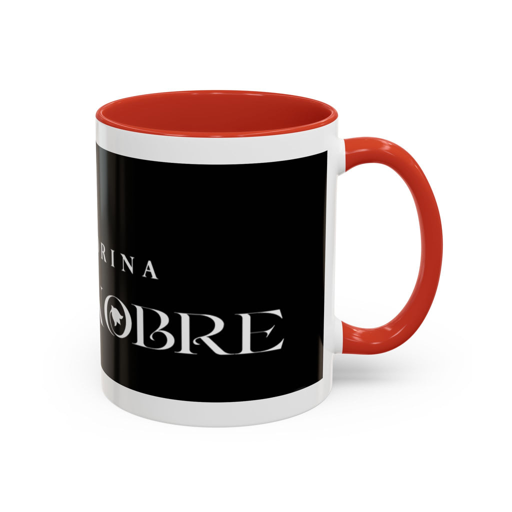 La Madrina 'Mari Nobre Black Accent Coffee Mug — Elegant Godmother Gift (11/15oz)