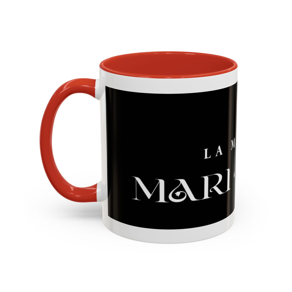 La Madrina 'Mari Nobre Black Accent Coffee Mug — Elegant Godmother Gift (11/15oz)
