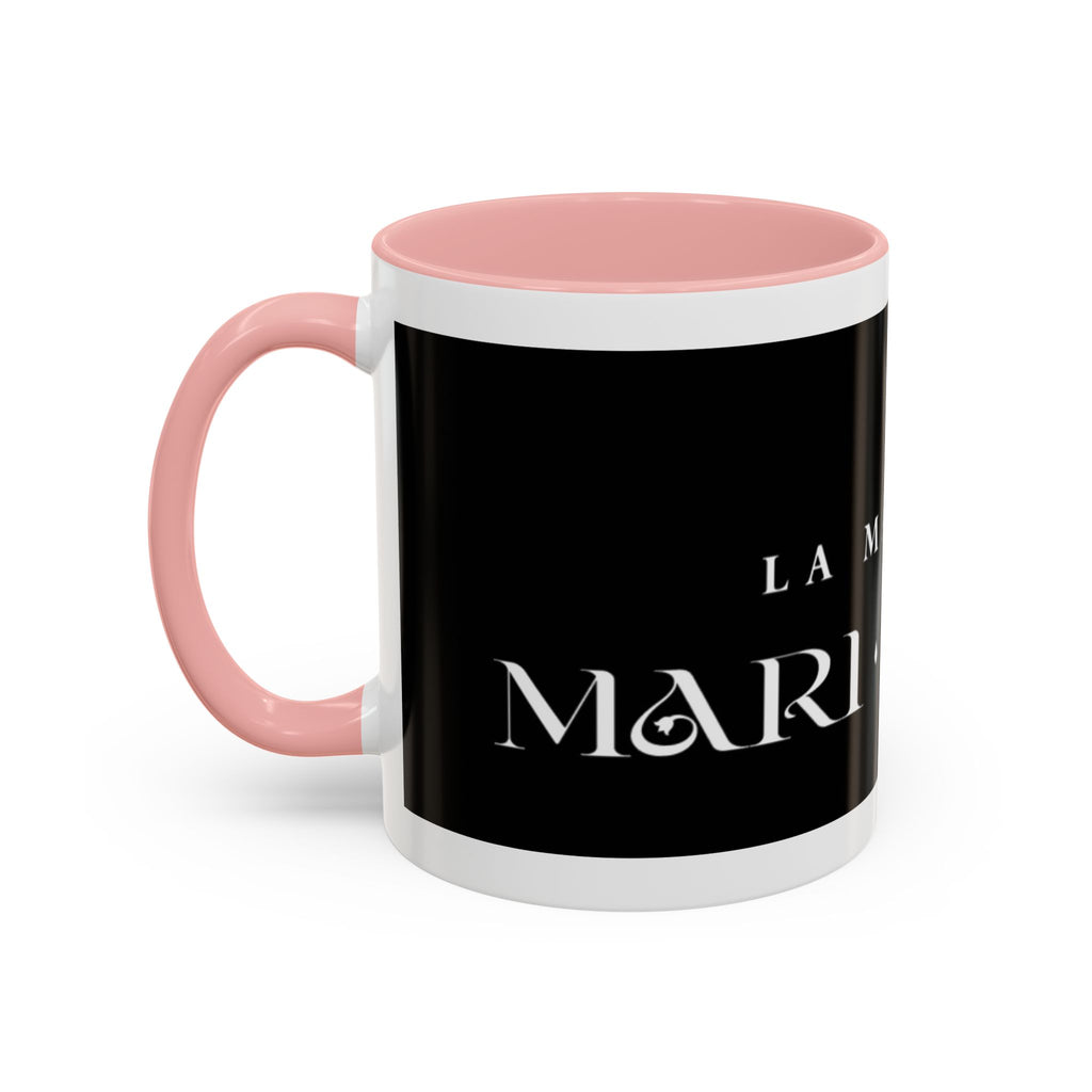 La Madrina 'Mari Nobre Black Accent Coffee Mug — Elegant Godmother Gift (11/15oz)