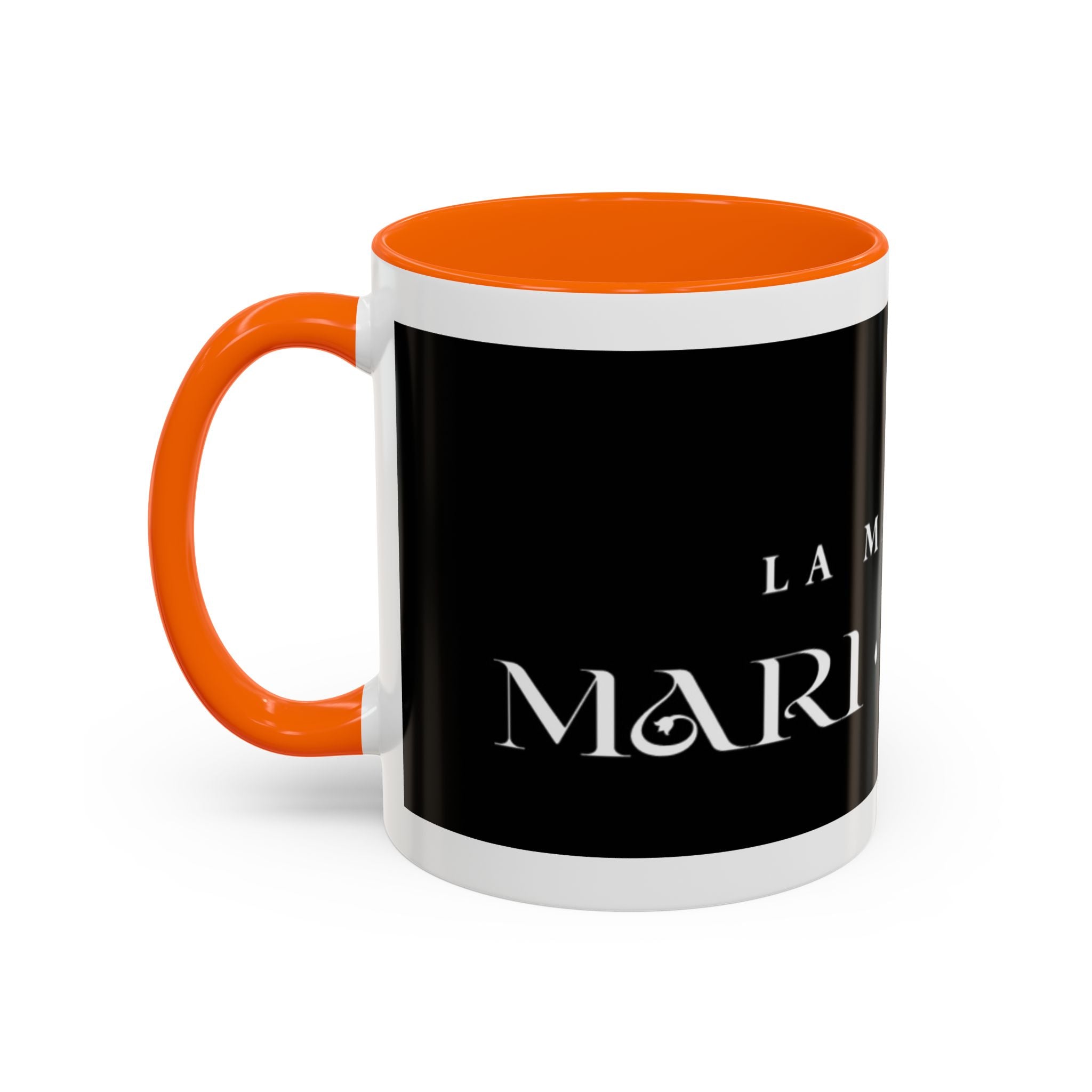 La Madrina 'Mari Nobre Black Accent Coffee Mug — Elegant Godmother Gift (11/15oz)