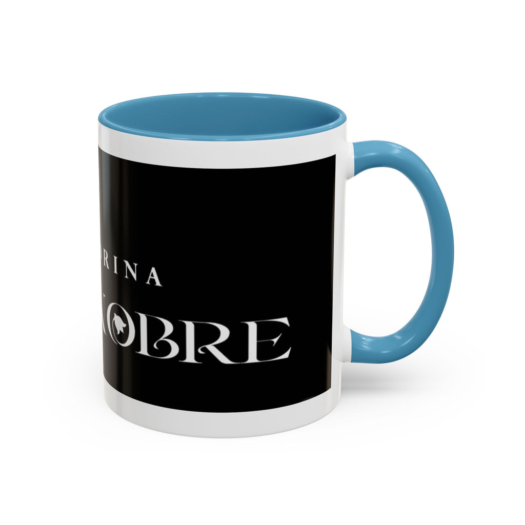 La Madrina 'Mari Nobre Black Accent Coffee Mug — Elegant Godmother Gift (11/15oz)