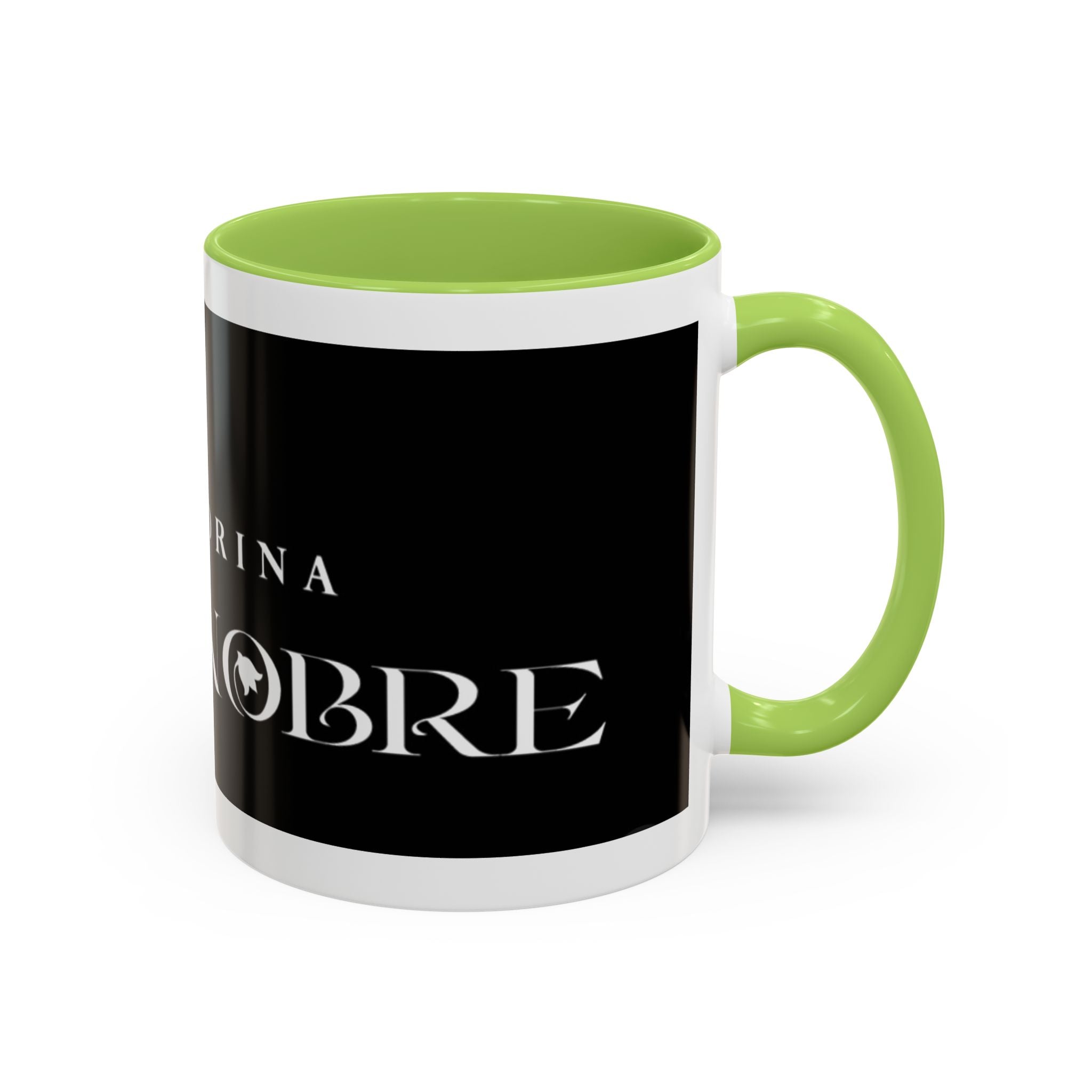 La Madrina 'Mari Nobre Black Accent Coffee Mug — Elegant Godmother Gift (11/15oz)
